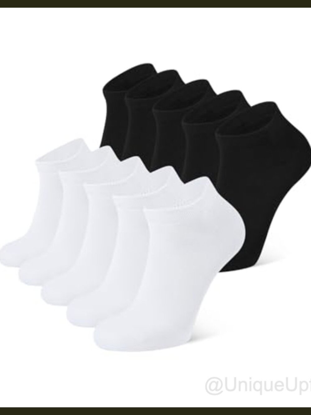 Combed Cotton Ankle Socks Non Slip Low Cut Multi-Pack for Men Women